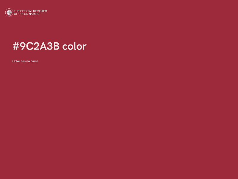 #9C2A3B color image