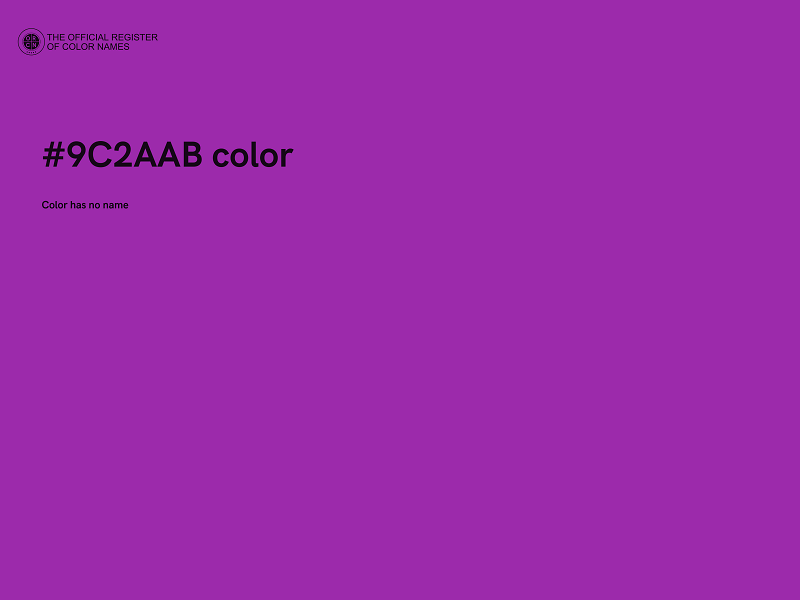 #9C2AAB color image
