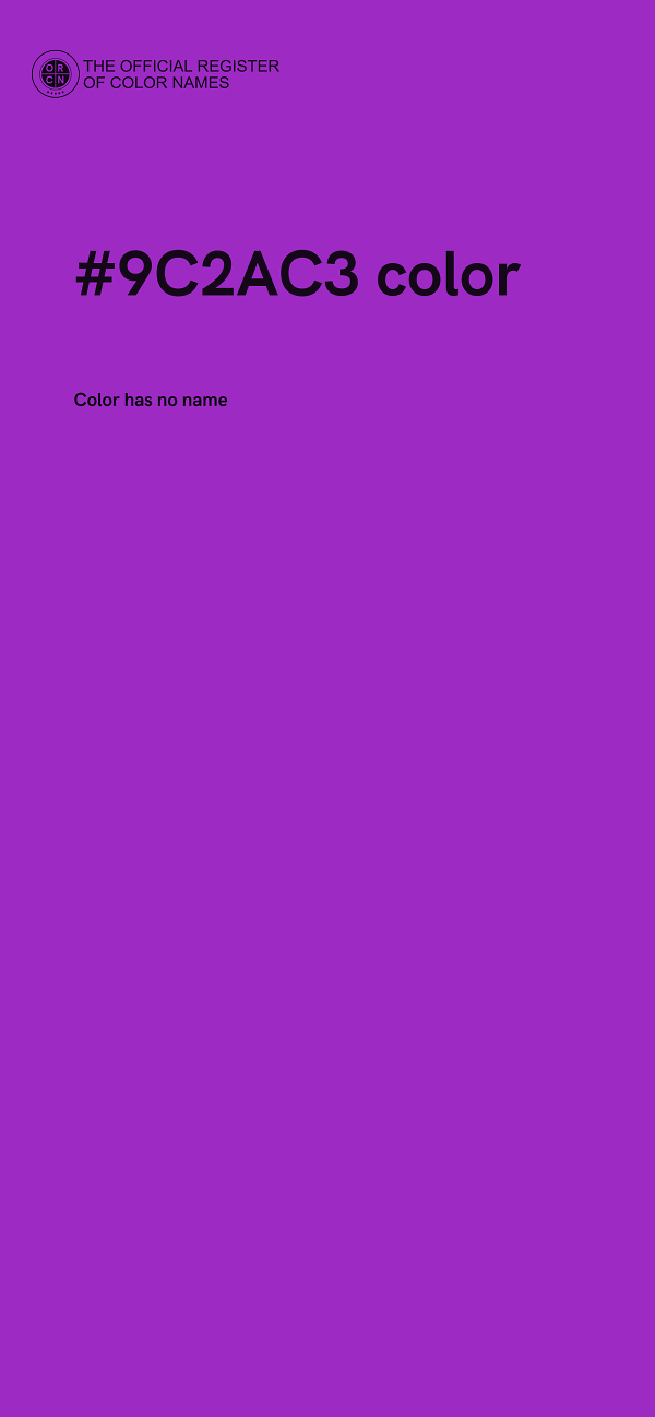 #9C2AC3 color image