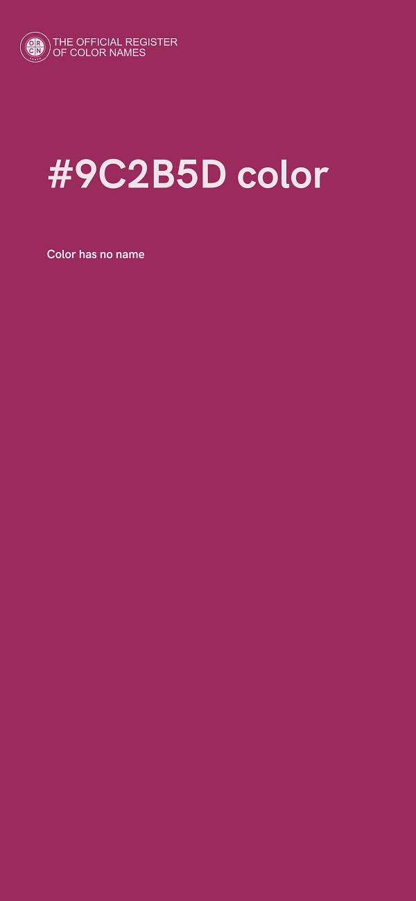 #9C2B5D color image