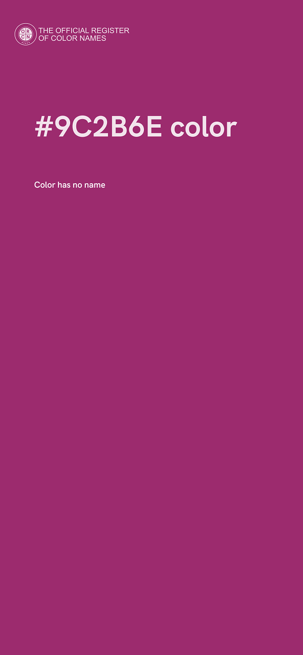 #9C2B6E color image