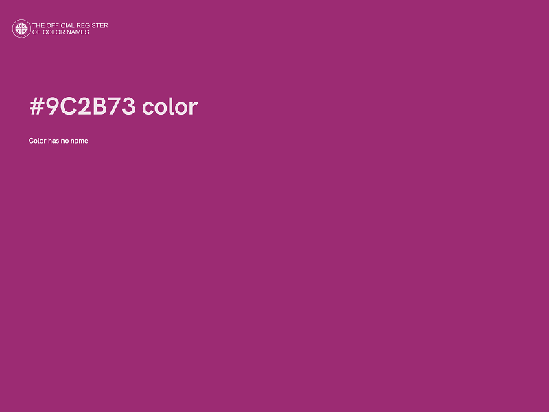 #9C2B73 color image