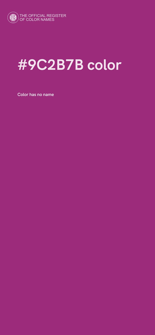 #9C2B7B color image