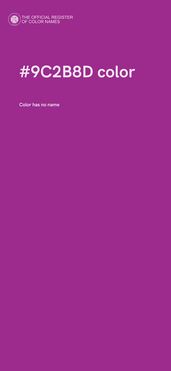 #9C2B8D color image