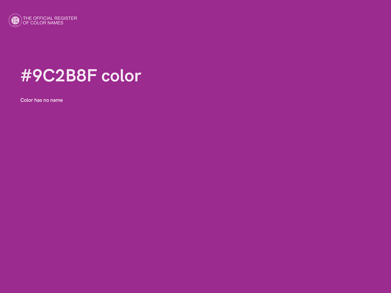 #9C2B8F color image