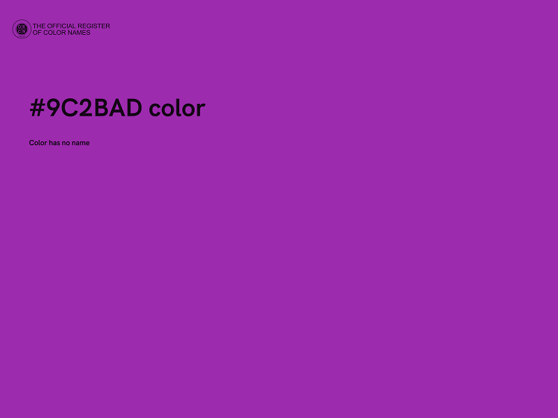 #9C2BAD color image
