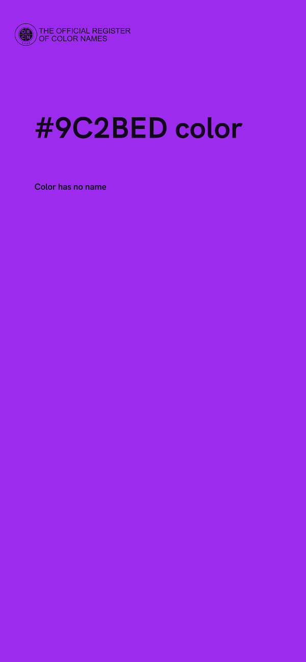 #9C2BED color image