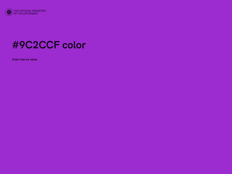 #9C2CCF color image