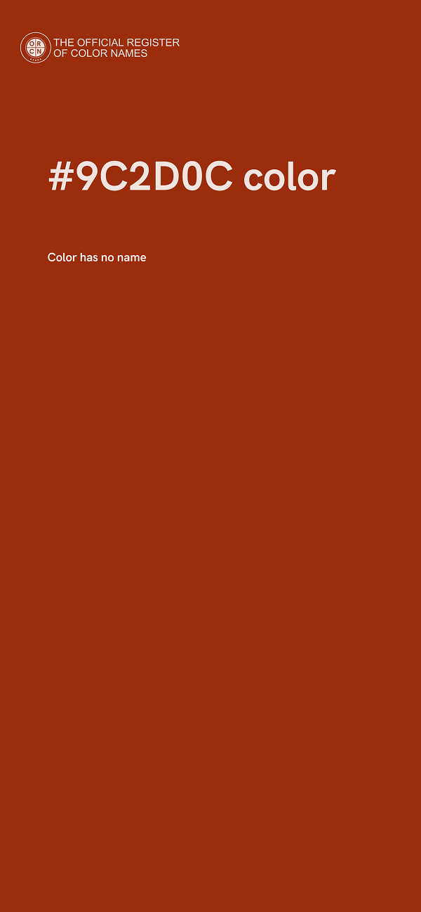 #9C2D0C color image