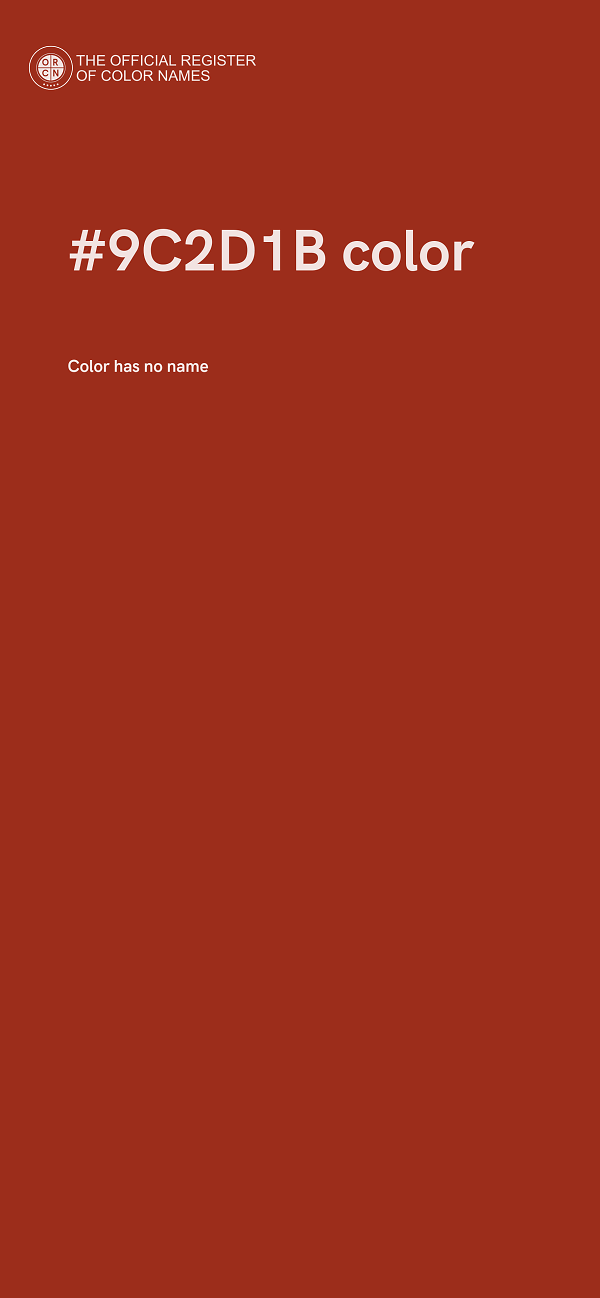 #9C2D1B color image