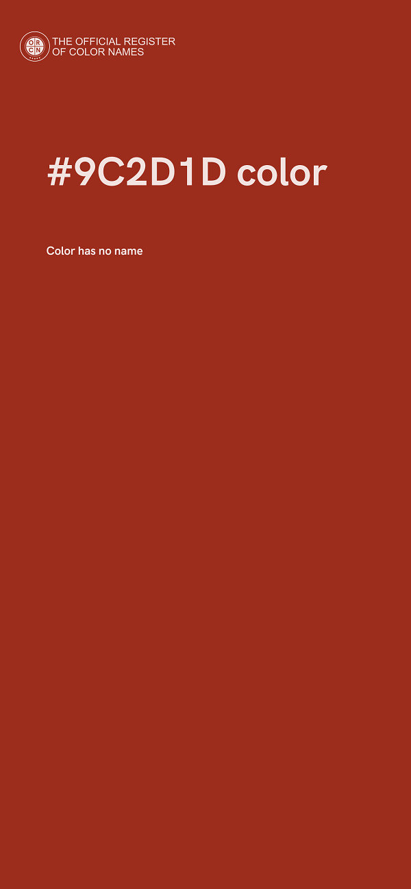 #9C2D1D color image