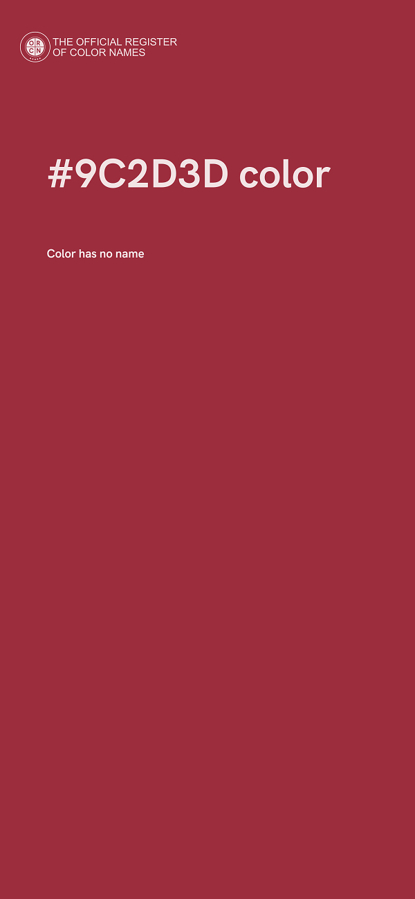 #9C2D3D color image