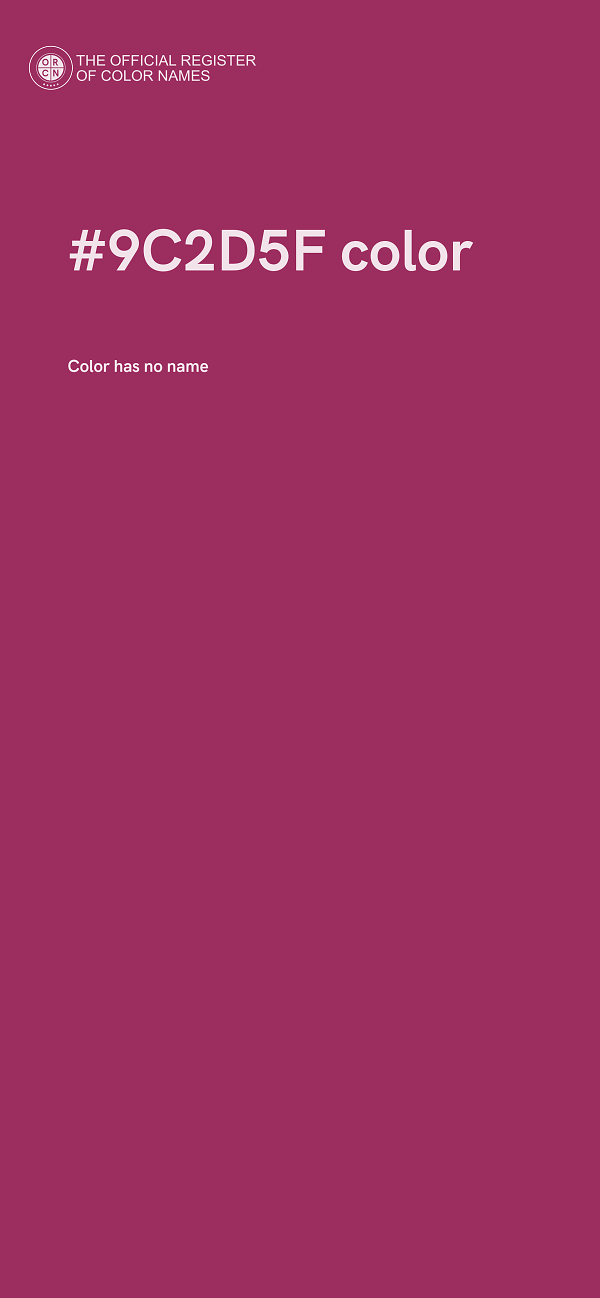 #9C2D5F color image