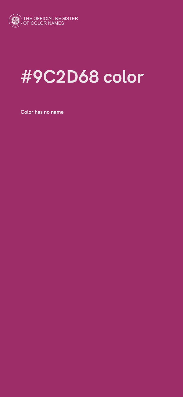 #9C2D68 color image