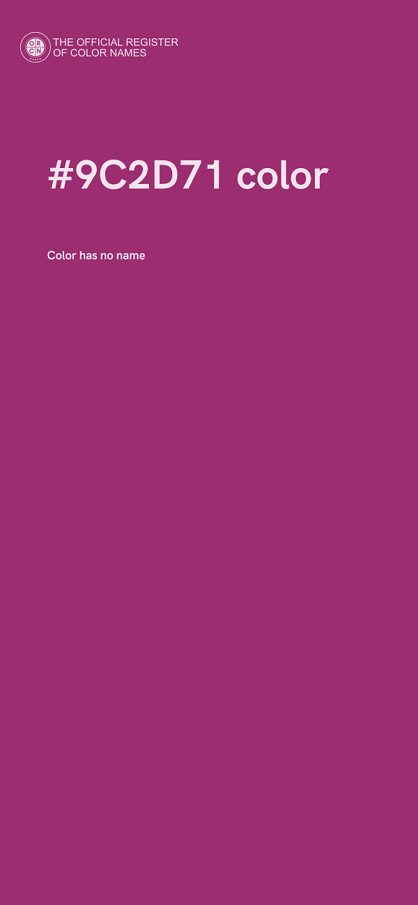 #9C2D71 color image