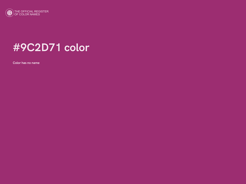 #9C2D71 color image