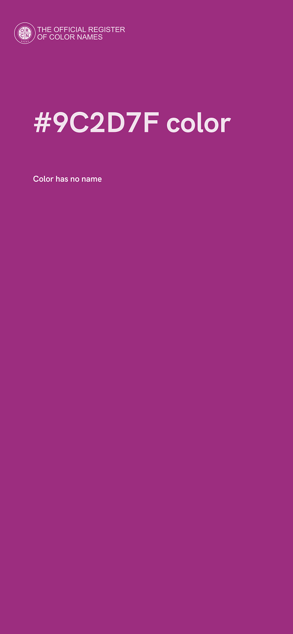 #9C2D7F color image