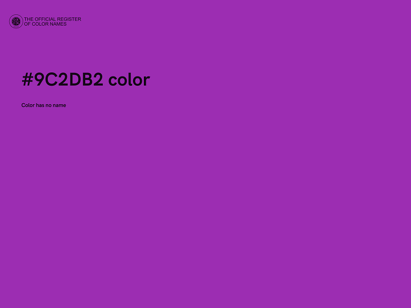 #9C2DB2 color image