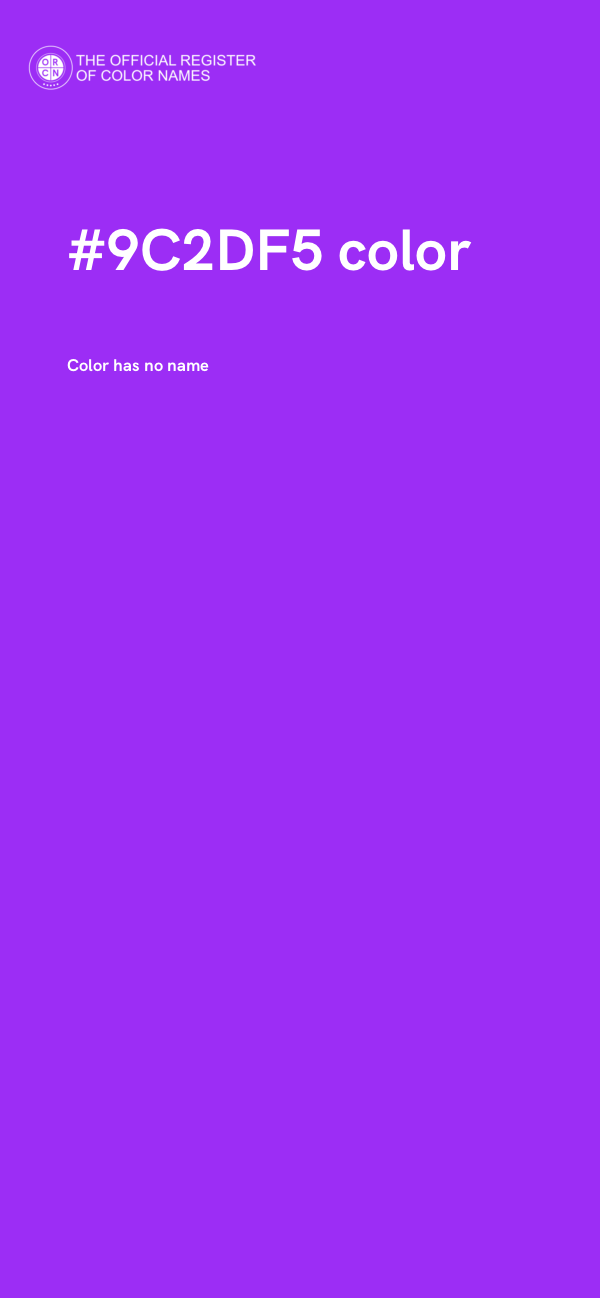 #9C2DF5 color image
