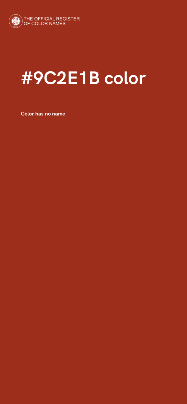 #9C2E1B color image