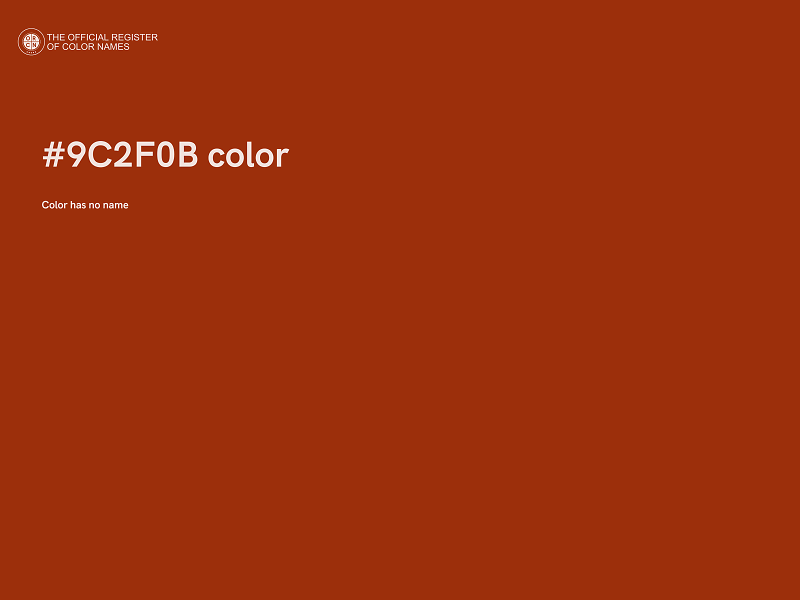 #9C2F0B color image