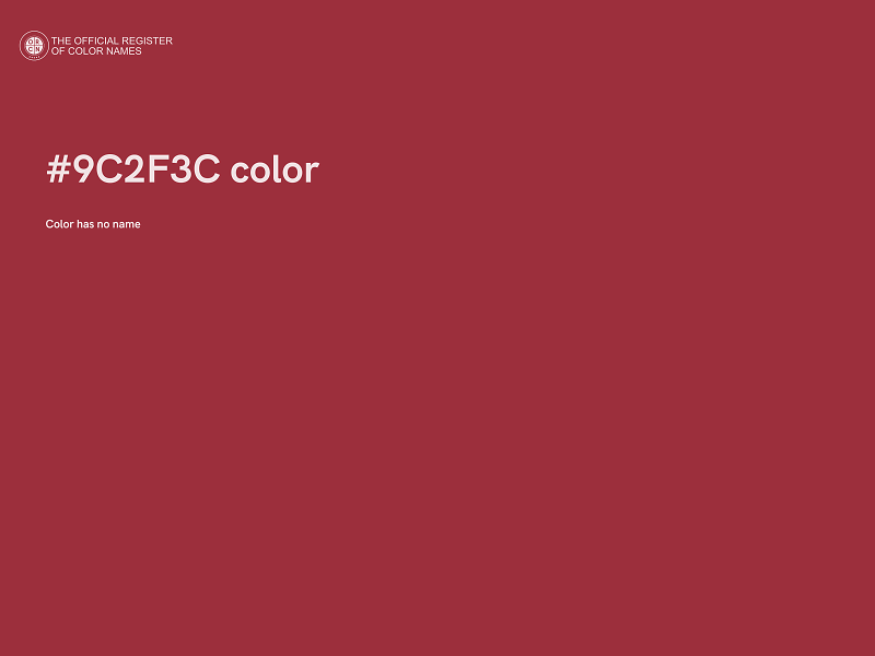 #9C2F3C color image