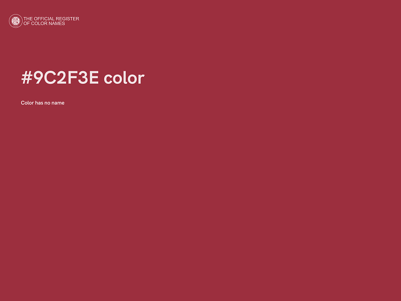 #9C2F3E color image