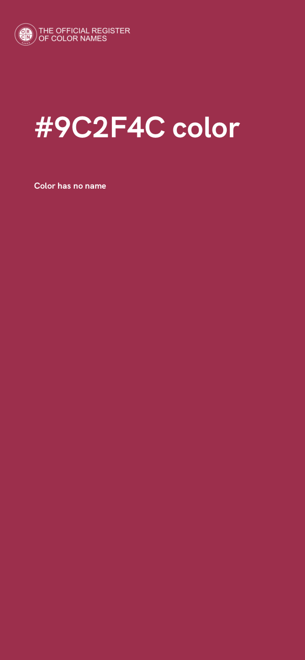 #9C2F4C color image