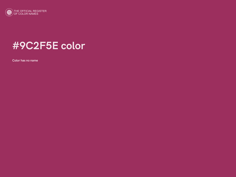 #9C2F5E color image