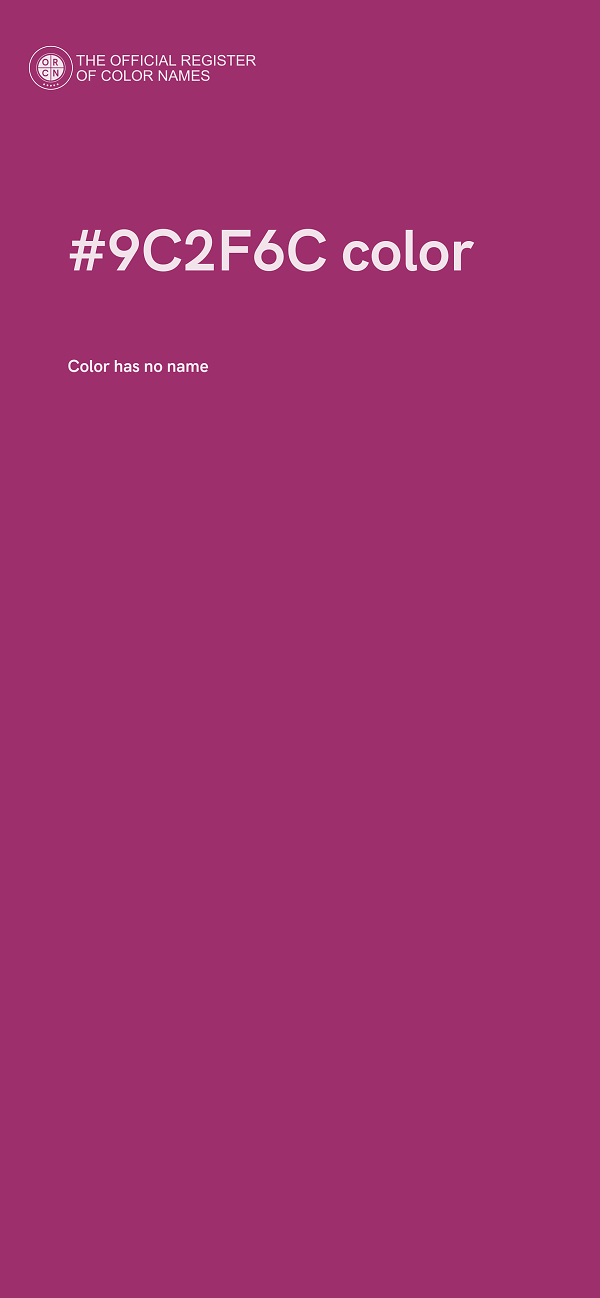 #9C2F6C color image