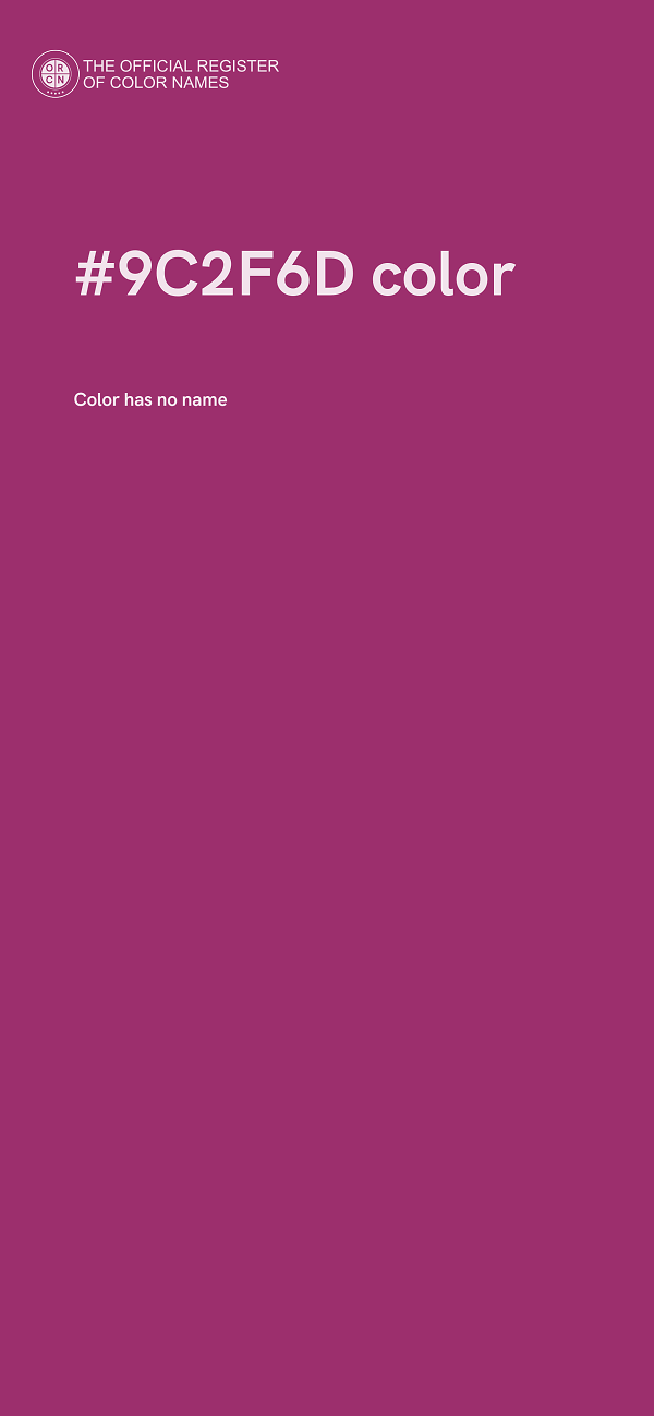 #9C2F6D color image