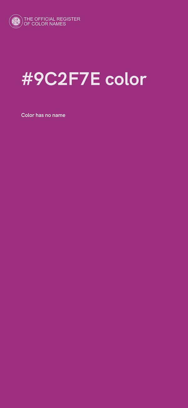 #9C2F7E color image