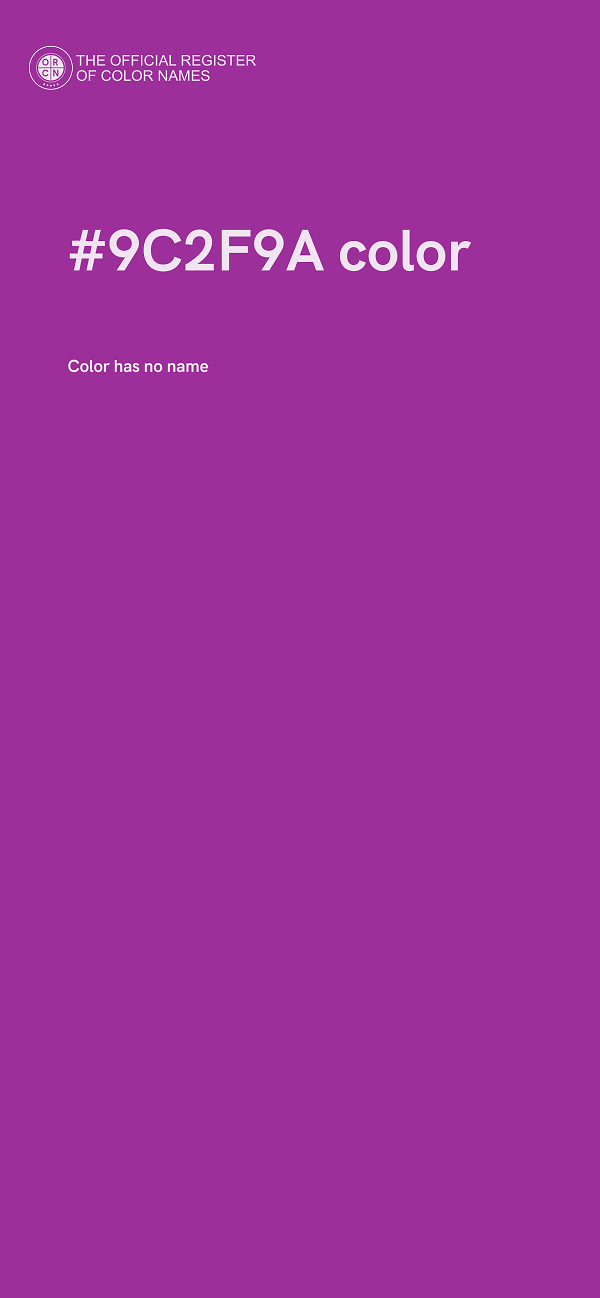 #9C2F9A color image