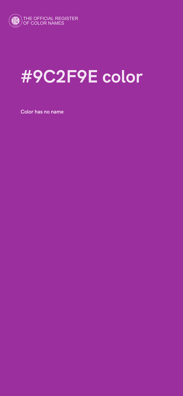 #9C2F9E color image