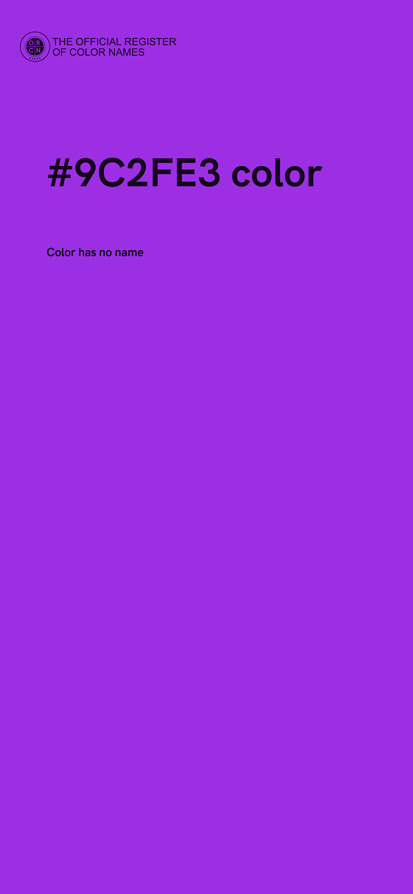 #9C2FE3 color image