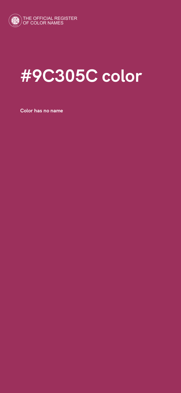 #9C305C color image