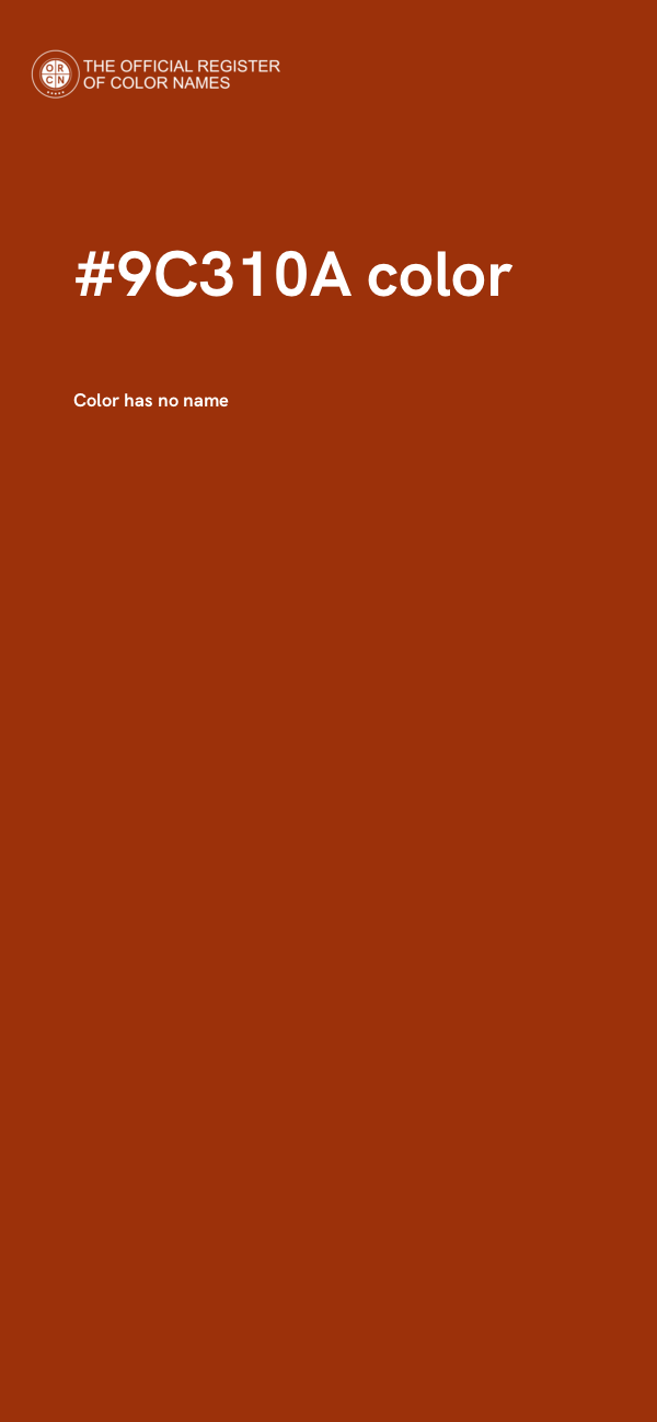 #9C310A color image