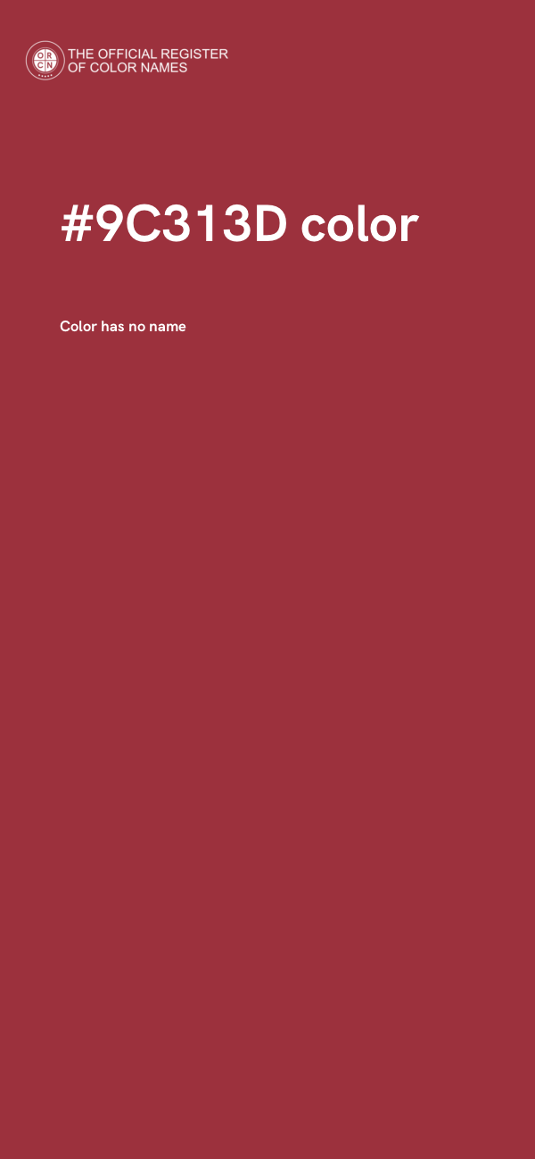 #9C313D color image
