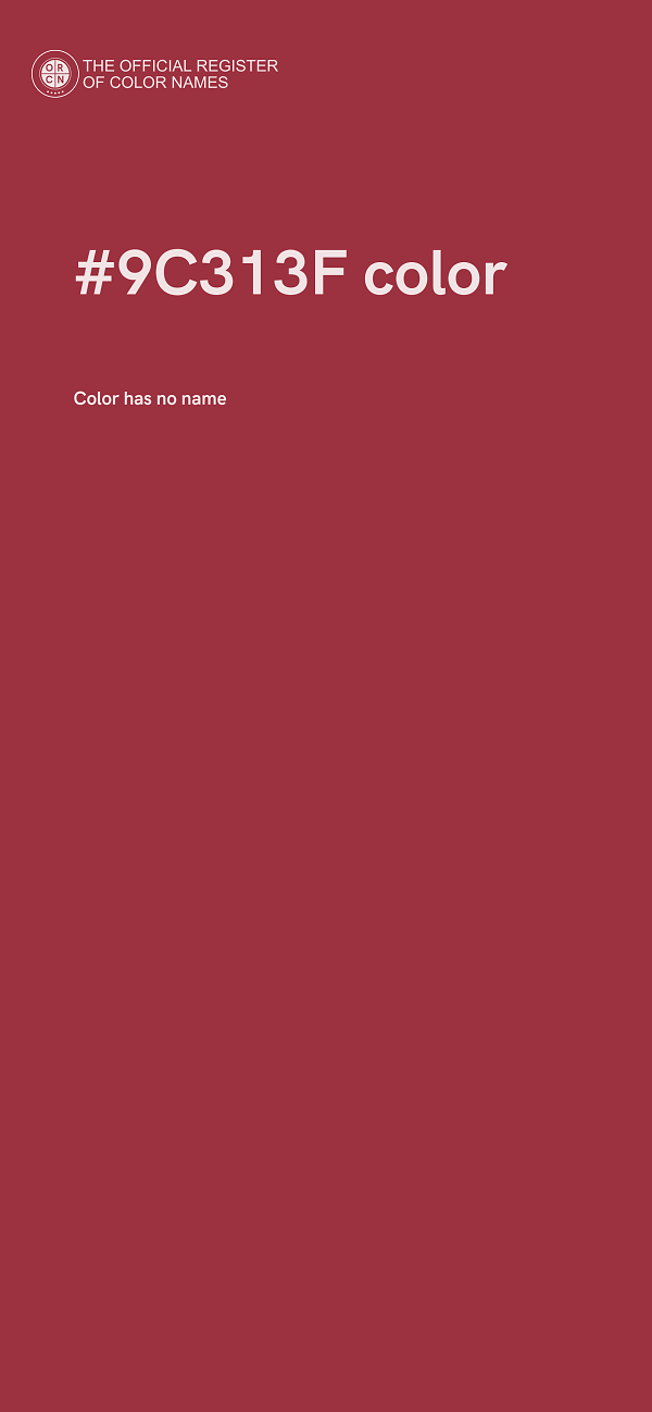 #9C313F color image