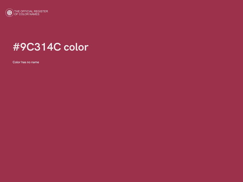 #9C314C color image
