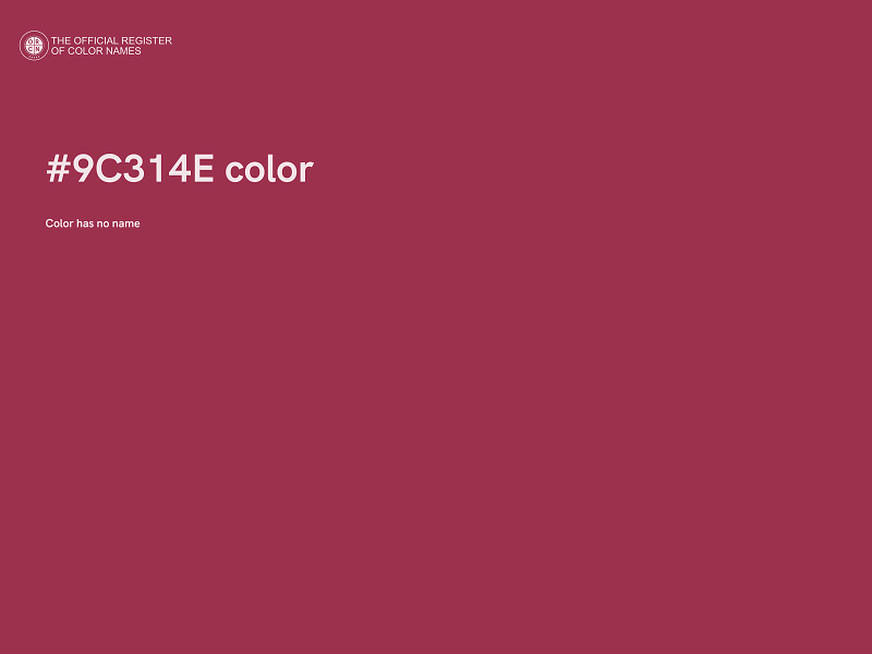 #9C314E color image