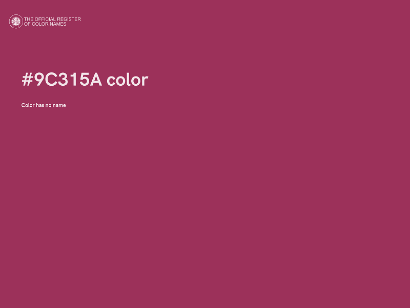 #9C315A color image