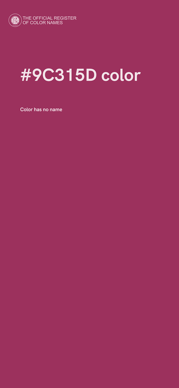 #9C315D color image