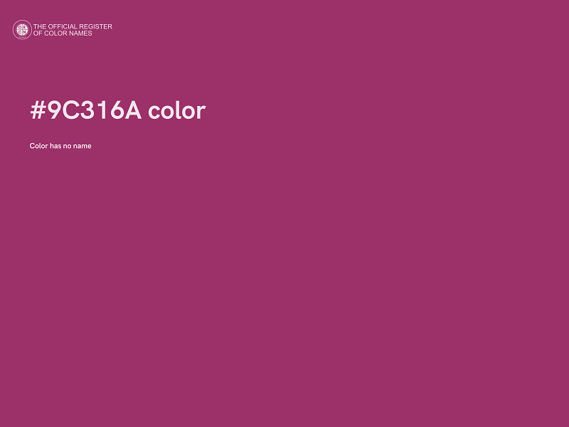 #9C316A color image