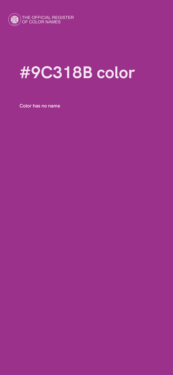 #9C318B color image