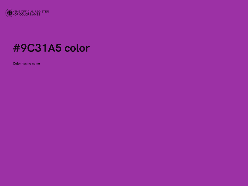 #9C31A5 color image