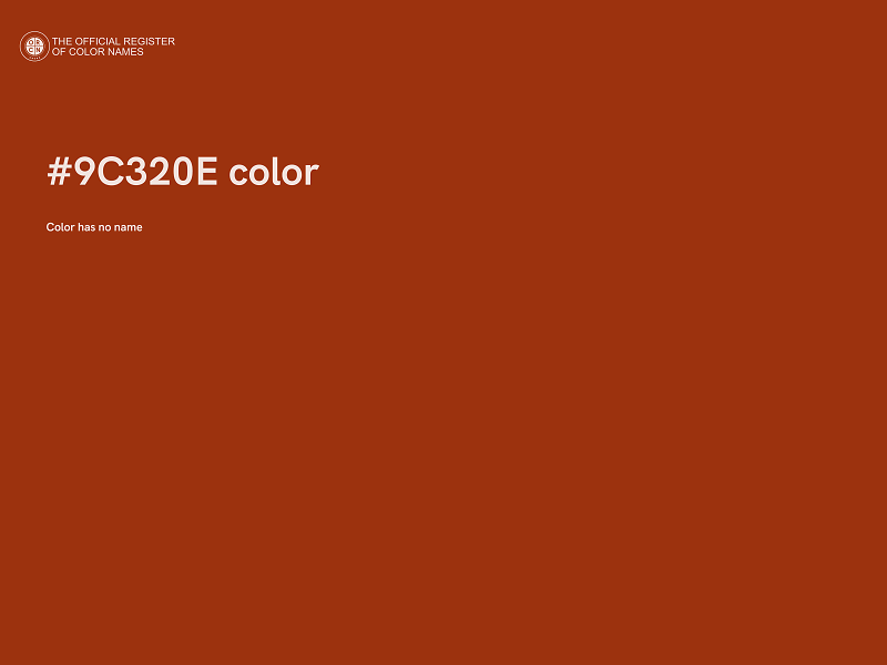 #9C320E color image