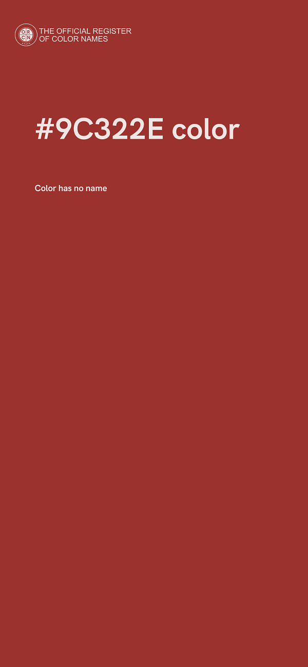 #9C322E color image