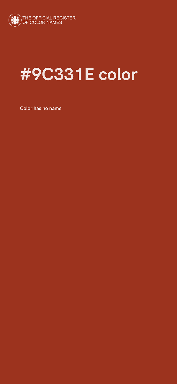 #9C331E color image