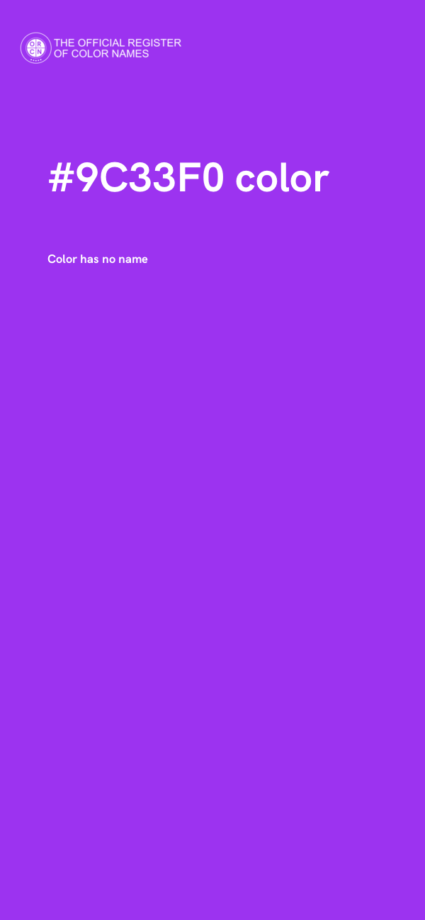 #9C33F0 color image